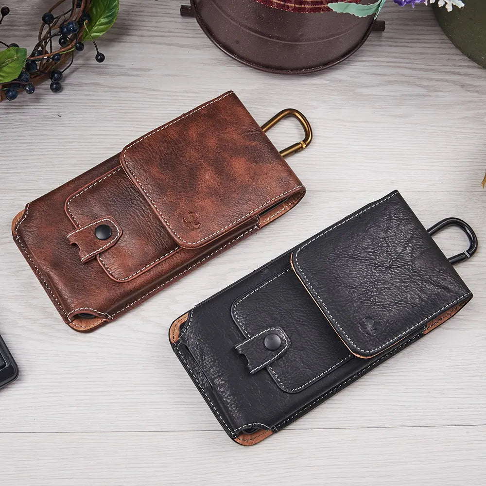 Universal Belt Clip holster leather phone case cover For iphone XS 4.7/5.5/6.3 inch Waist bag wallet pouch for Samsung xiaomi