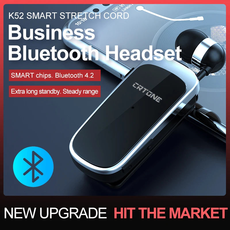 2022 K52 Mini Wireless Bluetooth Headset Call Remind Vibration Sports Clip Driver Auriculares Earphone  PK Fineblue f990