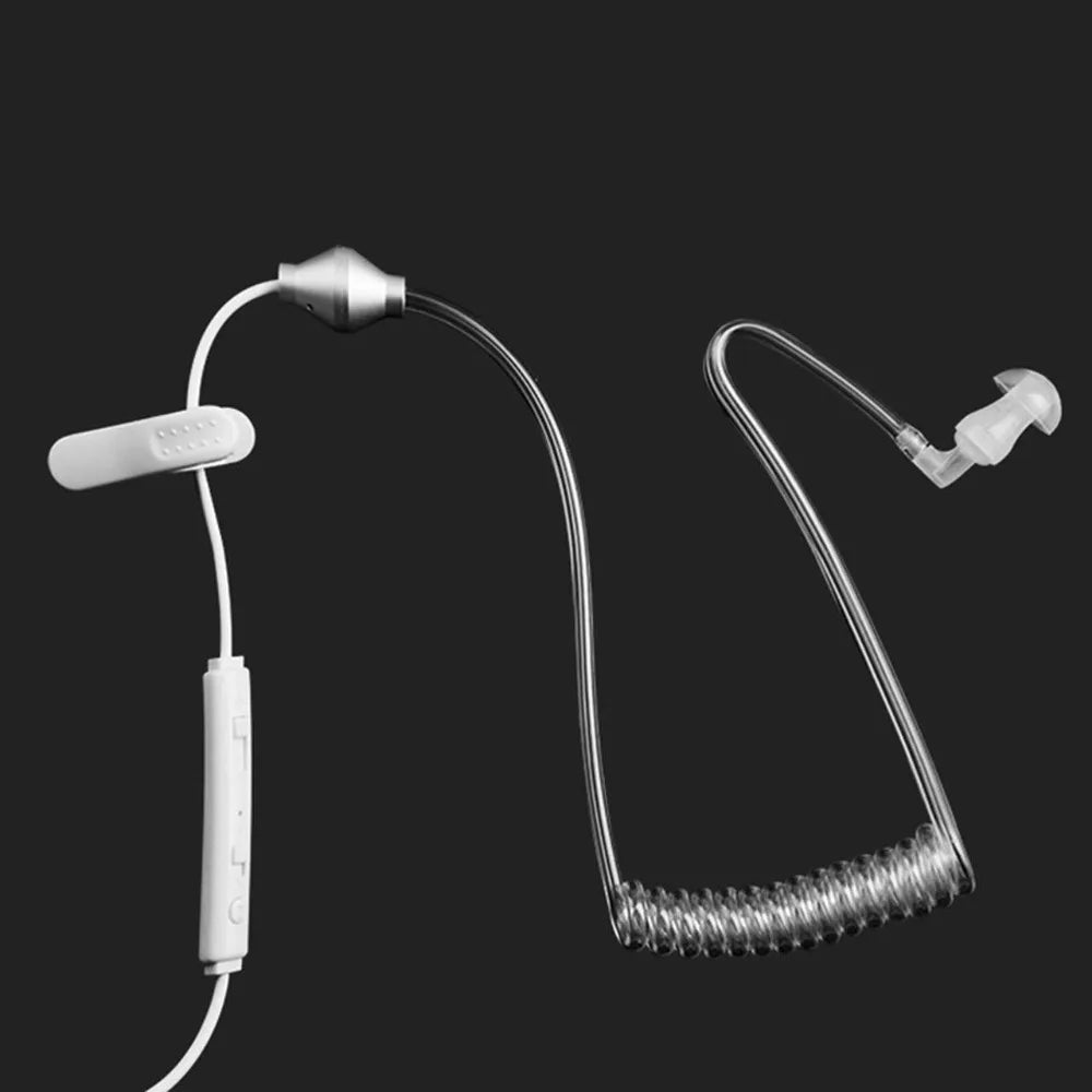 FBI Style Earpiece Air Tube Security Noise Isolating In Ear Headset with Mic Earphone 3.5MM Anti-Radiation Earpiece for Phone