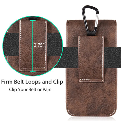 Universal Belt Clip holster leather phone case cover For iphone XS 4.7/5.5/6.3 inch Waist bag wallet pouch for Samsung xiaomi