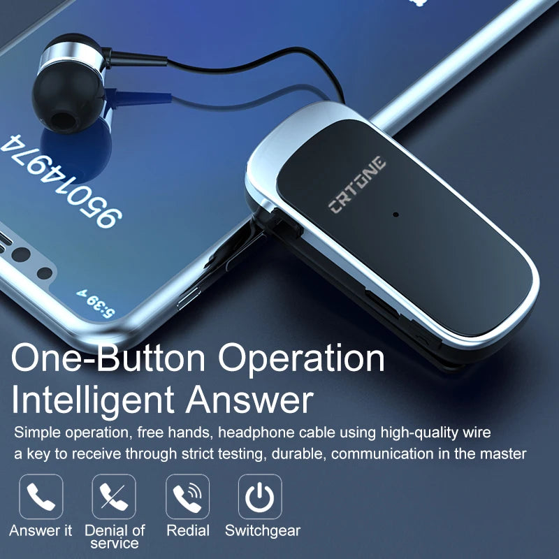 2022 K52 Mini Wireless Bluetooth Headset Call Remind Vibration Sports Clip Driver Auriculares Earphone  PK Fineblue f990