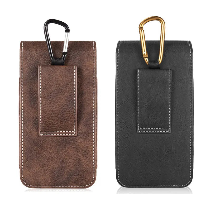 Universal Belt Clip holster leather phone case cover For iphone XS 4.7/5.5/6.3 inch Waist bag wallet pouch for Samsung xiaomi