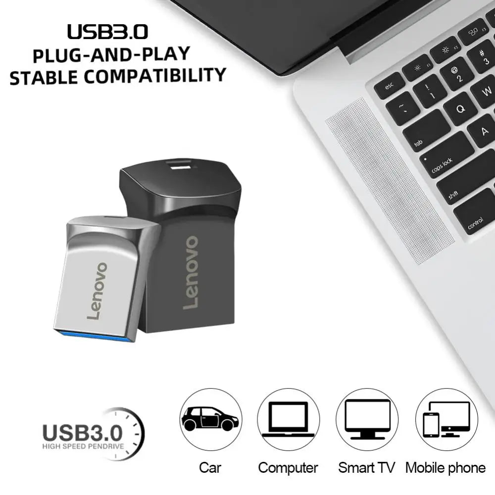 Lenovo 2TB USB Fast 3.0 Pen Drive USB Flash Drives Mini Pendrive 1TB 512GB Cle USB Memory Stick U Disk For TV PC Computer Gaming