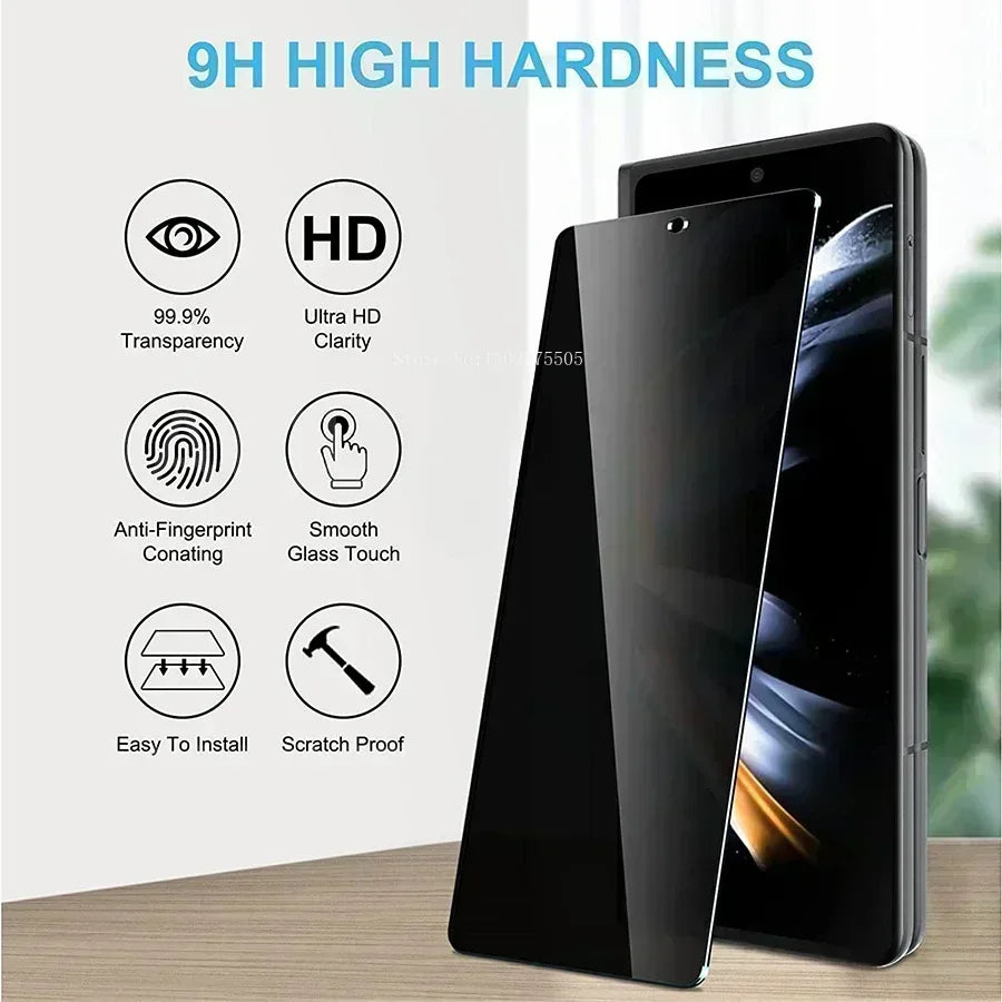 Anti Spy Tempered Glass for Samsung Galaxy Z Fold 5 4 Privacy Film Screen Protector Protective Film for Z Fold3 Fold4 W22 W21 5G