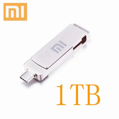 Xiaomi 2TB USB Flash Drive 256G Type C Pendrive OTG Memory Stick 64G 512GB High Speed USB Drive 1TB Pen Drive Gift With Key Ring