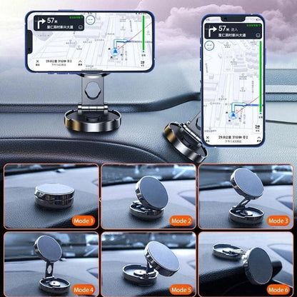 Universal 720 Rotate Metal Magnetic Suction Mobile Phone Holder Car Mount Air Vent Magnet Mount GPS All-Round Stretchable Phone