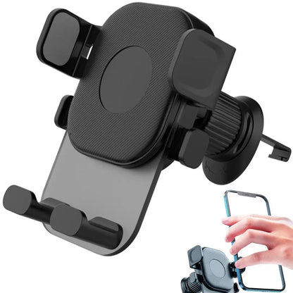 Car Vent Phone Holder 360-Degree Rotating Non-Slip Air Outlet Phone Holder Gravity Sensing Stand For 4-7 Inch Smartphones