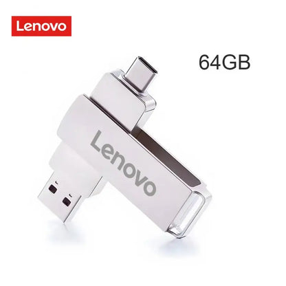 New Lenovo 128TB Mini Pen Drive USB Memory USB Flash Drives 2TB 1TB 16TB TYPE C High Speed Usb 3.0 Waterproof Pendrive U Disk