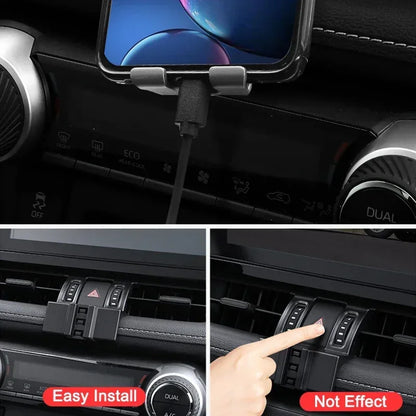 For Toyota RAV4 Accessories 2019 2020 2021 2022 Gravity Car Phone Holder Dedicated Air Vent Mount Clip Clamp Mobile Phone Holder