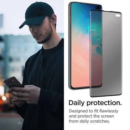 4-Pack For Samsung Galaxy S10/S10 Plus/s10+/S10e Case Friendly Anti Spy Privacy Tempered Glass Screen Protectors