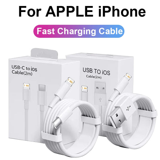 Original 30W USB Cable For Apple iPhone 14 13 12 11 Pro Max 7 8 Plus XS XR Fast Charging USB C TO iOS Cable Charger Accessories