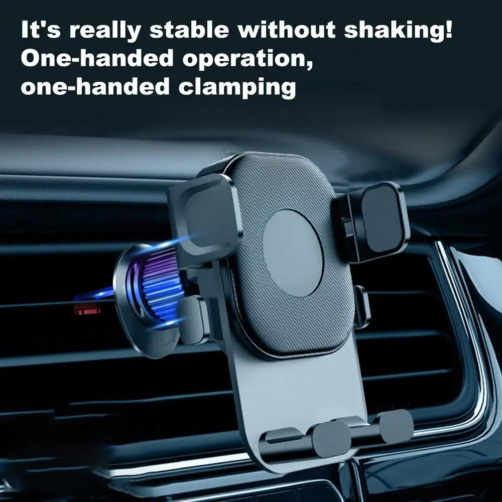 Car Vent Phone Holder 360-Degree Rotating Non-Slip Air Outlet Phone Holder Gravity Sensing Stand For 4-7 Inch Smartphones