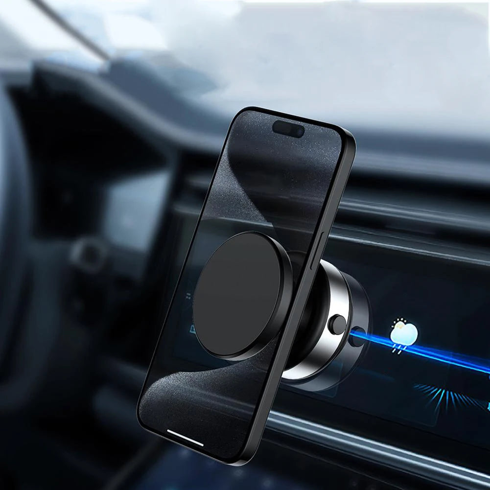 Wireless Charge 360°Rotatable Magnetic Vacuum Car Holder Mobile Phone Bracket GPS Navigation Stand for iPhone 15 14 13 Huawei