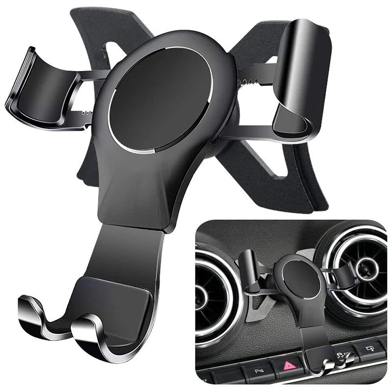 For-Audi A3 8V S3 2014-2019 Cell Phone Holder Mobile Bracket Car Mount Accessories Black