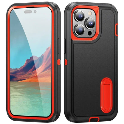 Case For iPhone 16 15 14 13 12 11 Pro Max XS XR 8 Plus Heavy Duty Shockproof Anti-Scratch Rugged Protective with Kickstand Cover