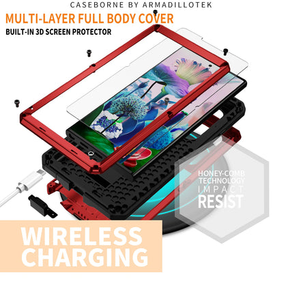 for Samsung Galaxy S23 Ultra 5G Case, Military Grade Full-Body Rugged with Built-in Kickstand Slide Camera Protective Cover Case