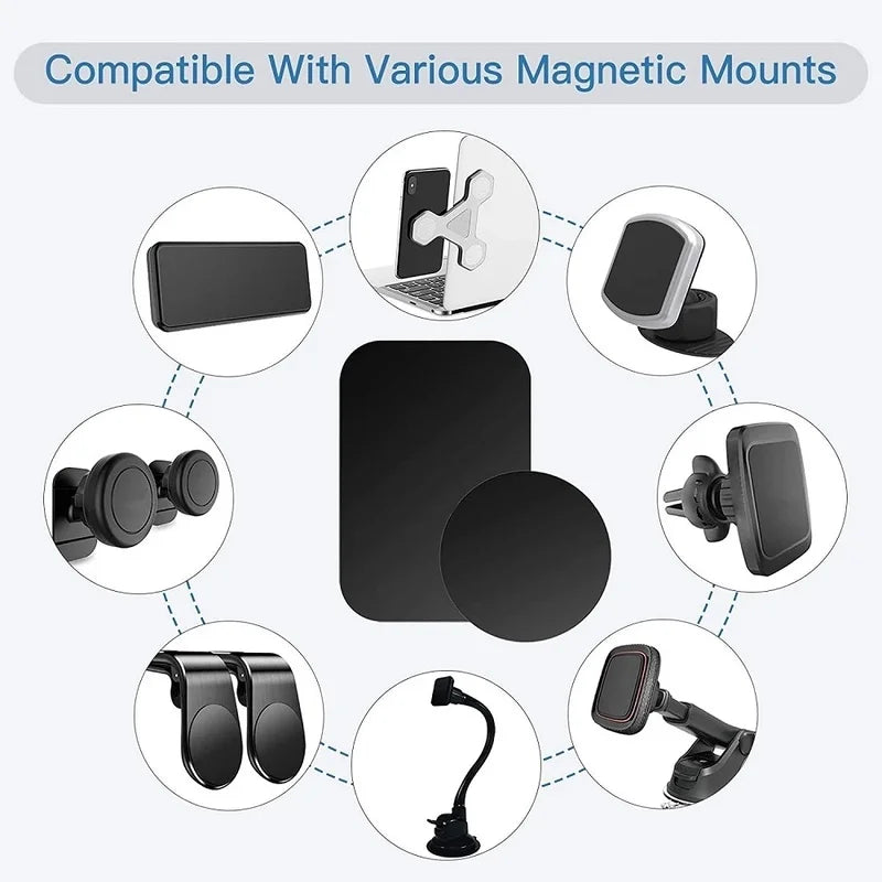 5Pcs Universal Metal Disk Plates for Magnet Car Phone Holder  Iron Sheet Stickers Magnetic Phone Stand Accessories