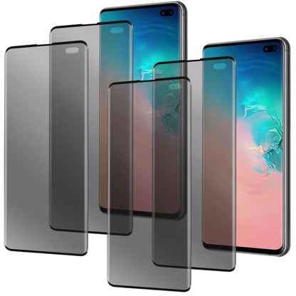 4-Pack For Samsung Galaxy S10/S10 Plus/s10+/S10e Case Friendly Anti Spy Privacy Tempered Glass Screen Protectors