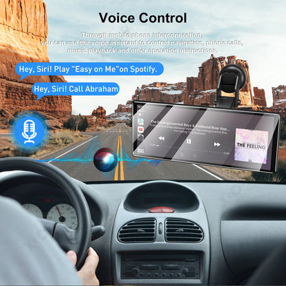 XGODY 11.3" Wireless CarPlay & Android Auto Dash Cam ADAS 4K DVR Bluetooth Audio AUX GPS Navigation Dashboard Video Recorder