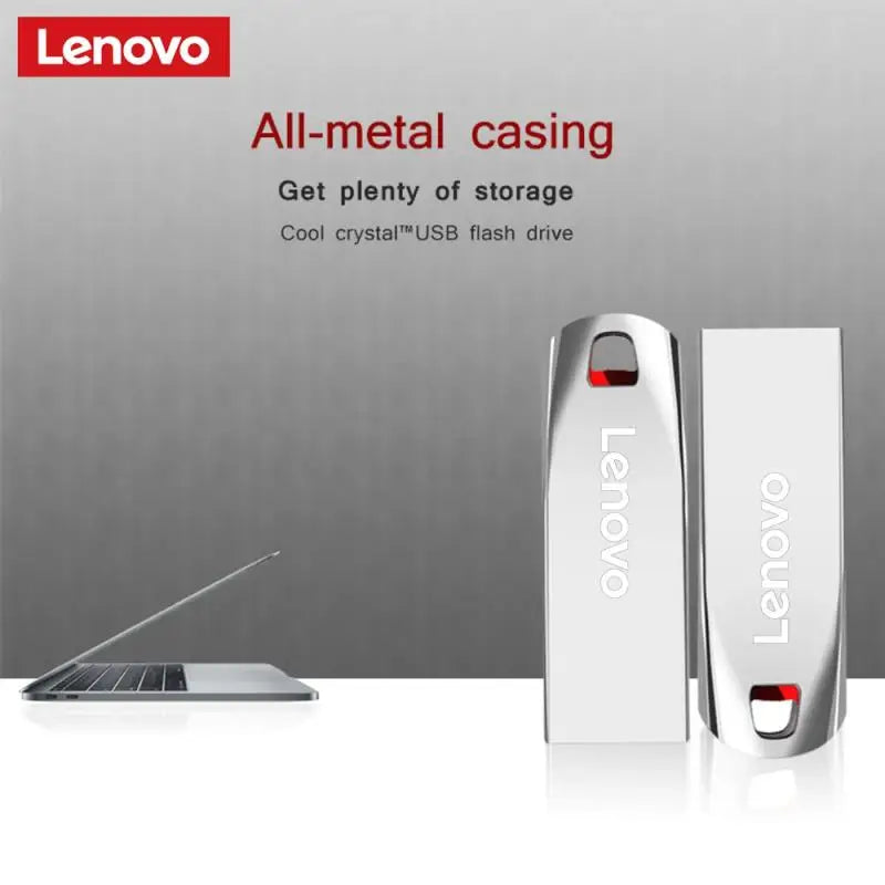 Lenovo Metal U Disk 2TB Portable Pen Drive 1TB High Speed USB 3.0 Type-C Interface Waterproof 1TB 512GB Memoria Usb Flash Disk