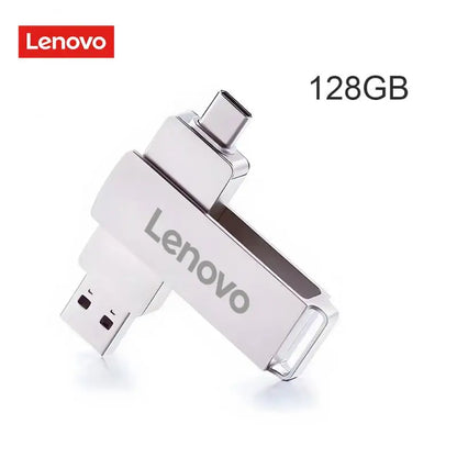 New Lenovo 128TB Mini Pen Drive USB Memory USB Flash Drives 2TB 1TB 16TB TYPE C High Speed Usb 3.0 Waterproof Pendrive U Disk