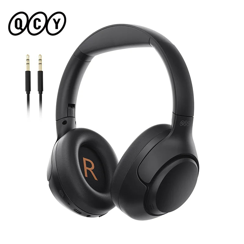 QCY H3 ANC Wireless Headphones Bluetooth 5.4 Hi-Res Audio Over Ear Headset 43dB Hybrid Active Noise Cancellation Earphones 60H