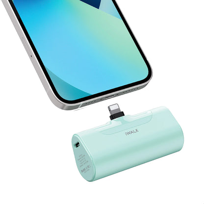 iWALK Pocket power bank mini portable capsule, digital display cute mobile power bank 4500mAh, suitable for iPhone Lightning int