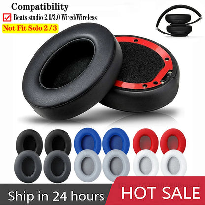 Earpads For Beat Studio 3 3.0 Ear Pads Studio3 Headphone Replacement Pads Studio2 Ear Cushions Earpads Headset Foam Pad