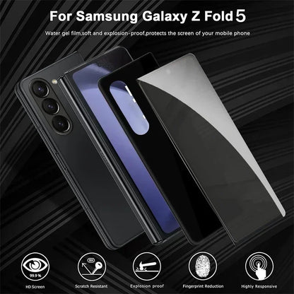 Anti-Spy Front Tempered Glass For Samsung Galaxy Z Fold 5 4 3 Back Screen Protector on Z Fold5 4 Z Fold 6 9H Protective Glass