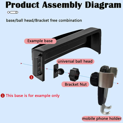 For Mercedes-Benz A-Class W176 2013~2017 Screen Car Mobile Phone Holder GPS Bracket Air Vent Gravity Mount Support Accessories