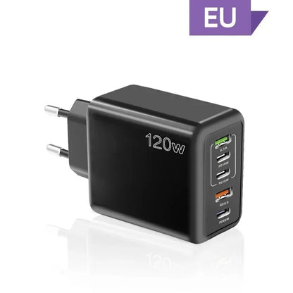 Xiaomi 120W Charger Fast Charging PD QC 3.0 USB Type C Charger Fast Charging EU/US/UK Plug Adapter For iphone 15 Samusng S23