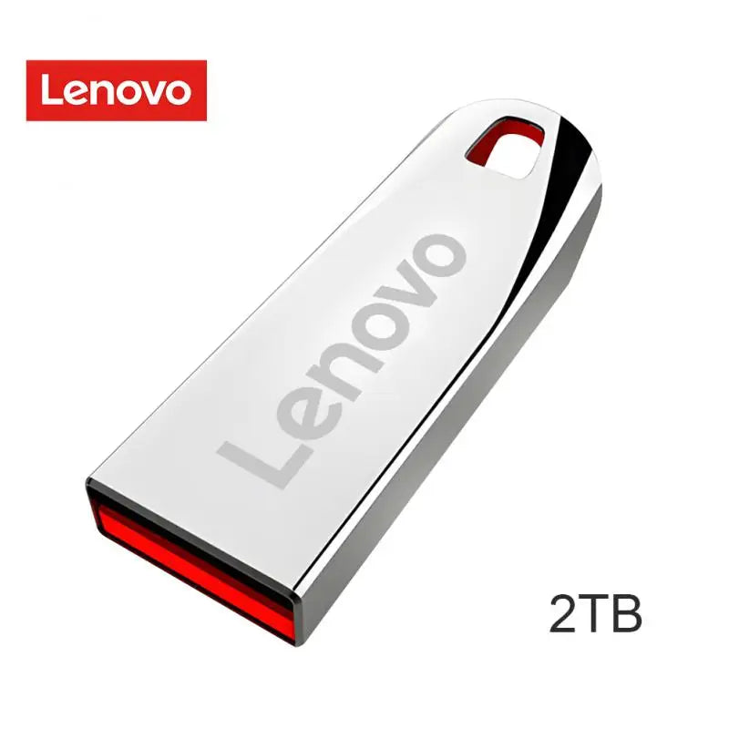 Lenovo Metal U Disk 2TB Portable Pen Drive 1TB High Speed USB 3.0 Type-C Interface Waterproof 1TB 512GB Memoria Usb Flash Disk