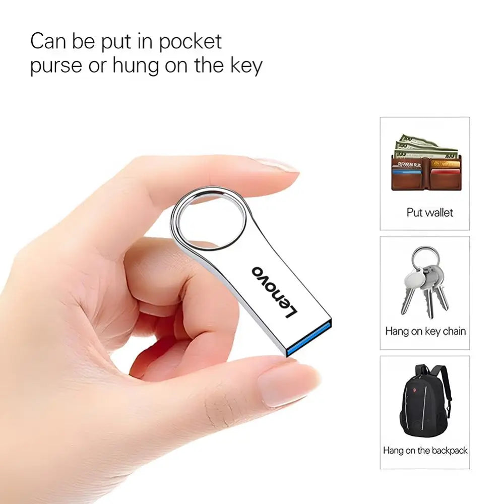 Original Lenovo USB Flash Drive 2TB Metal USB U Disk Flash Drives High Speed Pendrive 1TB Portable USB Memory Drive Accessory