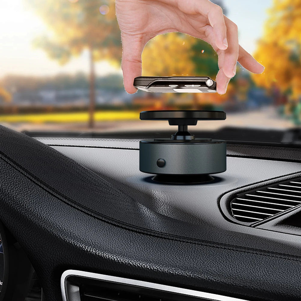 Car Mount Mobile Phone Holder Magnetic Intelligent Adsorption Bracket USB Charging Vacuum Suction Mobile Phone Holder Car Parts