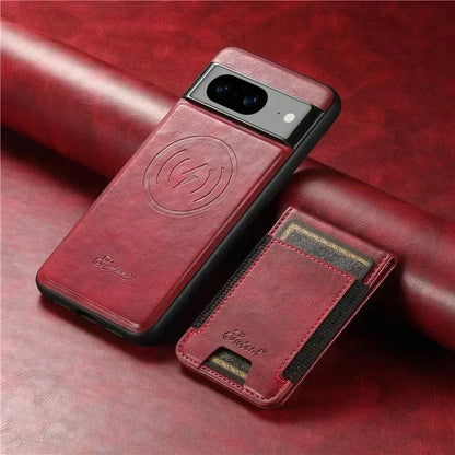 Luxury Magsafe Magnetic Wallet Leather Phone Case For Google Pixel 9 Pro XL Pixel 8 7 6 Pro 6A 7A 8APocket Card Holder Cover