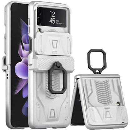 Magnetic Hinge All-Package Case For Samsung Galaxy Z Flip 4 Case Back Slide Camera Protection Hard Cover For Galaxy Z Flip3