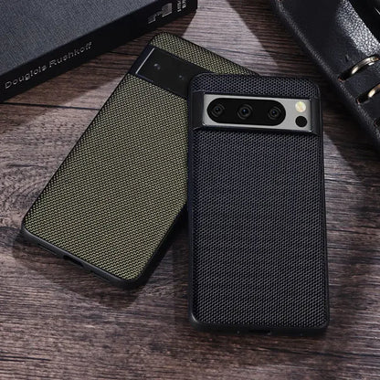 For Google Pixel 8 Pro Case Texture Braided nylon Fiber Protective Cover for Google Pixel 8 Shockproof Matte Case