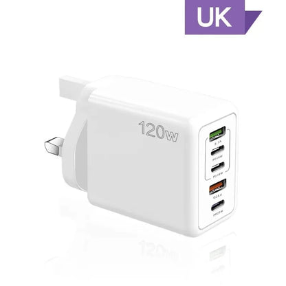 Xiaomi 120W Charger Fast Charging PD QC 3.0 USB Type C Charger Fast Charging EU/US/UK Plug Adapter For iphone 15 Samusng S23