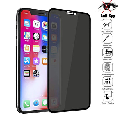 2PCS Privacy Tempered Glass Film for iPhone 16 15 Pro Max Lens Screen Protector for iPhone 14 13 12 11 Pro Max Plus Phone Glass