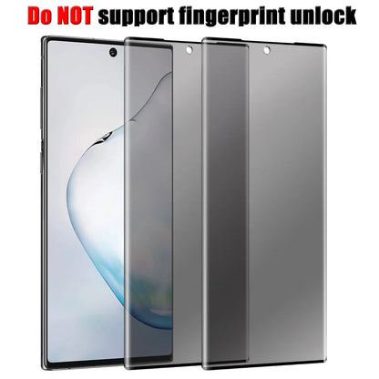 For Samsung Galaxy Note 10 /Note 10 +/Note 10 Plus 5G Case Friendly Anti Spy Privacy Tempered Glass Screen Protectors 2-Pack