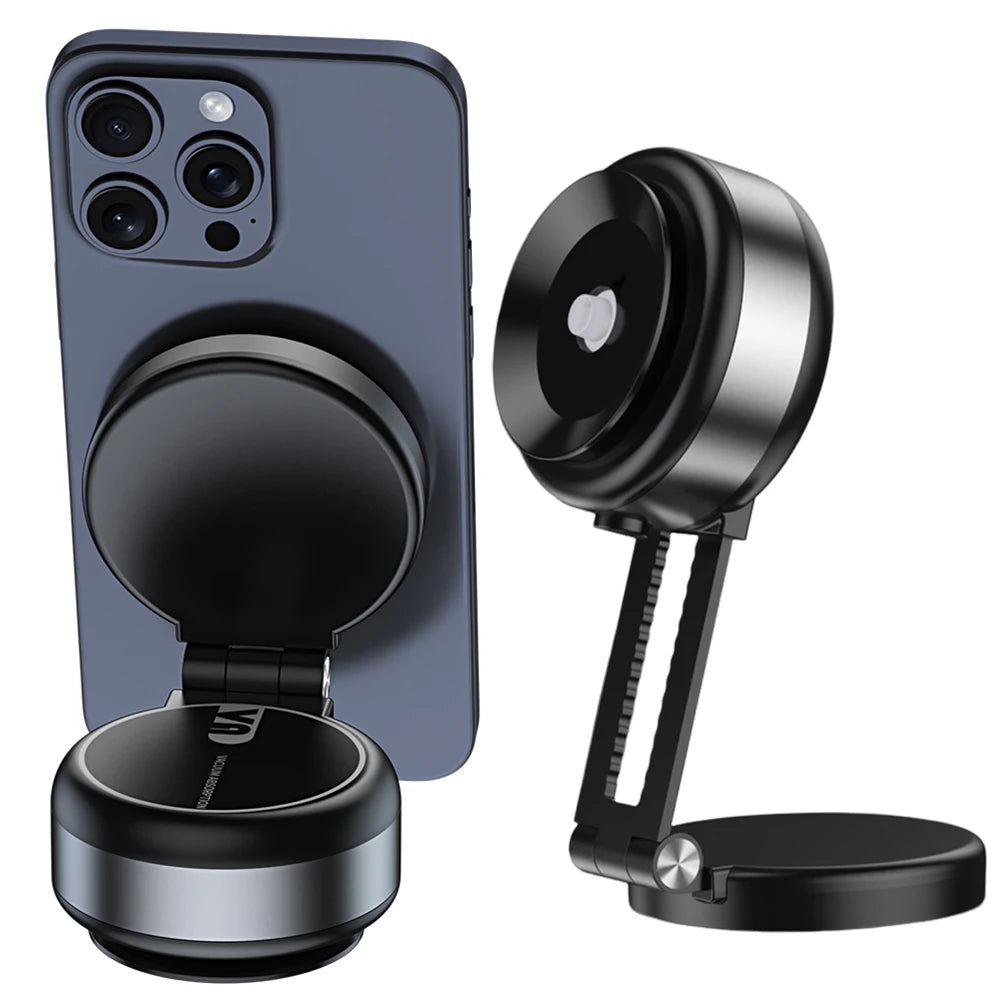 2024 New CZ07 Vacuum Car Phone Holder For iPhone Samsung Xiaomi Magnetic Suction Cup Phone Mount Universal Folding Phone Stand