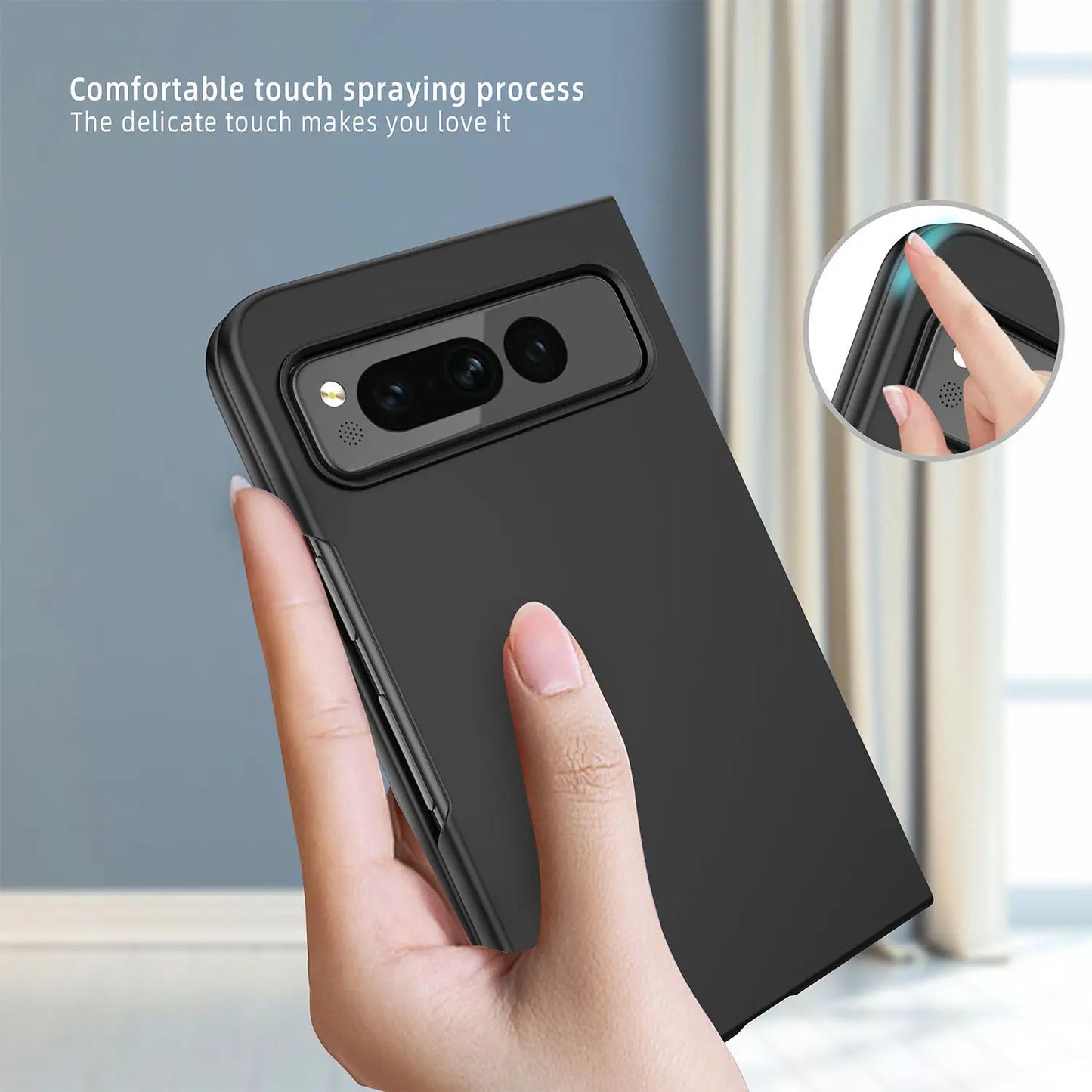 for Google Pixel Fold Case Slim Fit Delicate Touch Camera & Screen Full Protection Shockproof Cover for Google Pixel Fold