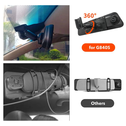 WOLFBOX OEM Bracket for Mirror Dash Cam 12 Inch  Mirror Dash Cam Mount Bracket Arm for Car DVR Instead of Strap