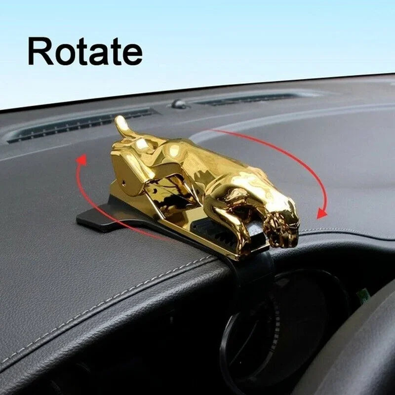 Cool Jaguar Cheetah HUD Car Phone Holder Leopard Cell Phone GPS Stand 360 Degree Mount Adjustable Clip Holder Accessories