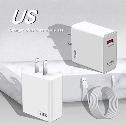 120W Gan USB Fast Charger Type C Phone Quick Charge 5.0 Power Adapter For iPhone iPad Xiaomi Samsung Huawei Realme Oppo Oneplus