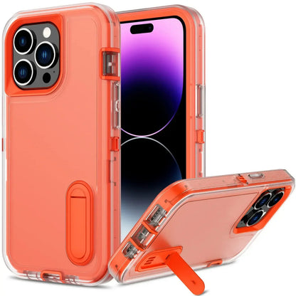 Case For iPhone 16 15 14 13 12 11 Pro Max XS XR 8 Plus Heavy Duty Shockproof Anti-Scratch Rugged Protective with Kickstand Cover