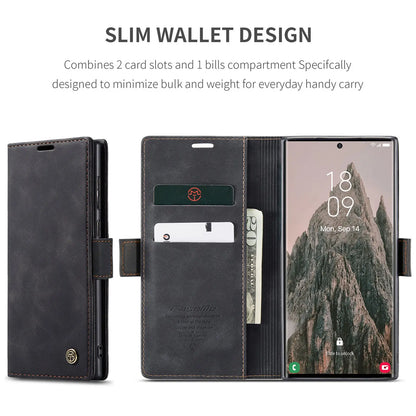 Flip Wallet Case for Samsung Galaxy S24 Ultra S24 Plus S24, Leather Magnetic Folio Cover with Card Holder Shockproof Phone Cases