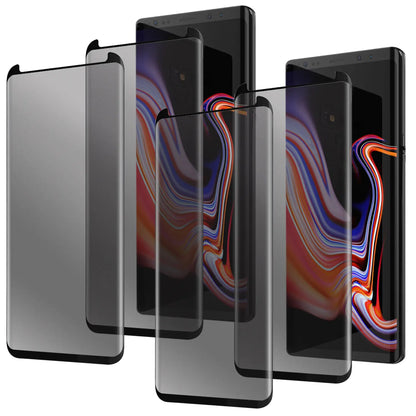 4-Pack For Samsung Galaxy Note 9 Case Friendly Anti Spy Privacy Tempered Glass Screen Protectors