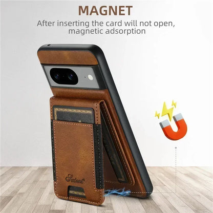 Luxury Magsafe Magnetic Wallet Leather Phone Case For Google Pixel 9 Pro XL Pixel 8 7 6 Pro 6A 7A 8APocket Card Holder Cover