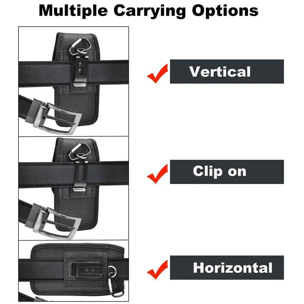 Vertical Mobile Phone Bag Utility Pouch Gadget Belt Camping Hiking Outdoor Gear Cell Phone Holster Holder Pouch